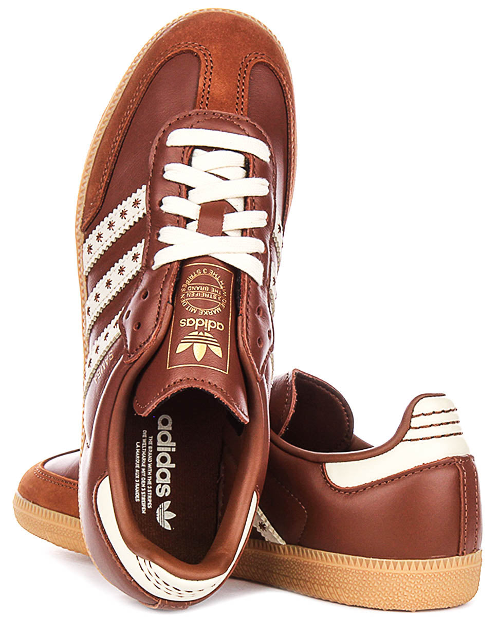 Adidas Samba OG In Brown White For Women