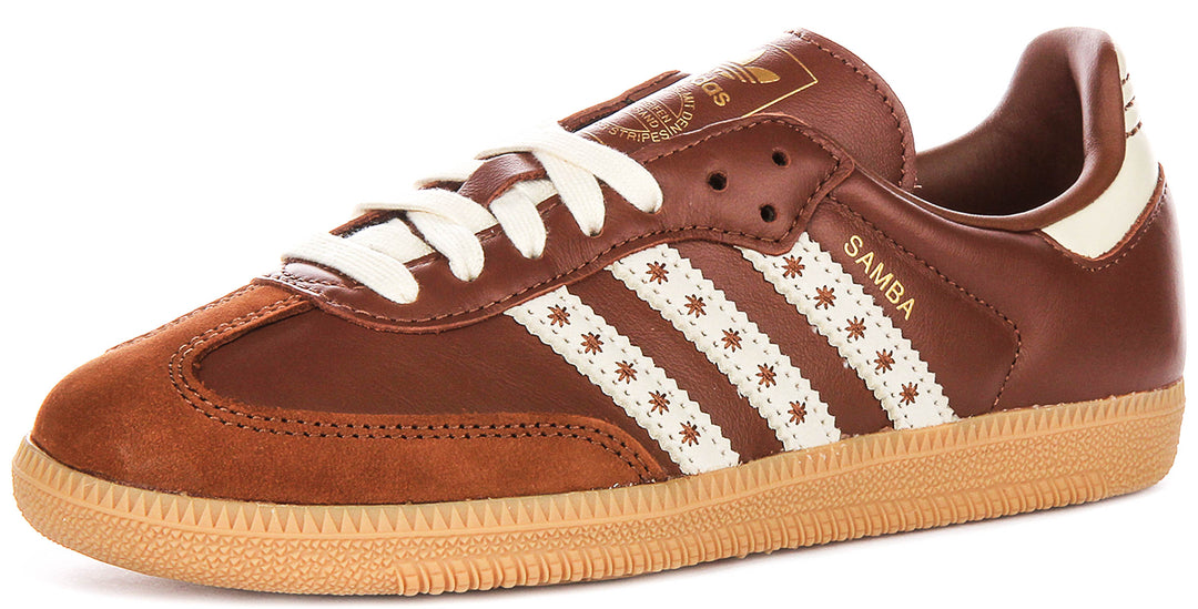 Adidas Samba OG In Brown White For Women