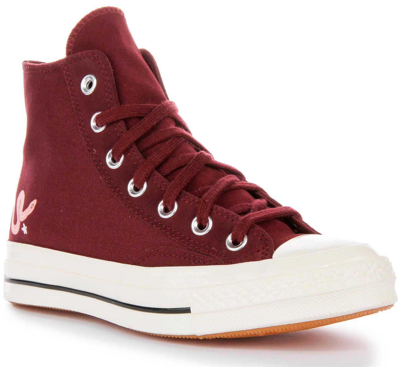 Burgundy converse high online