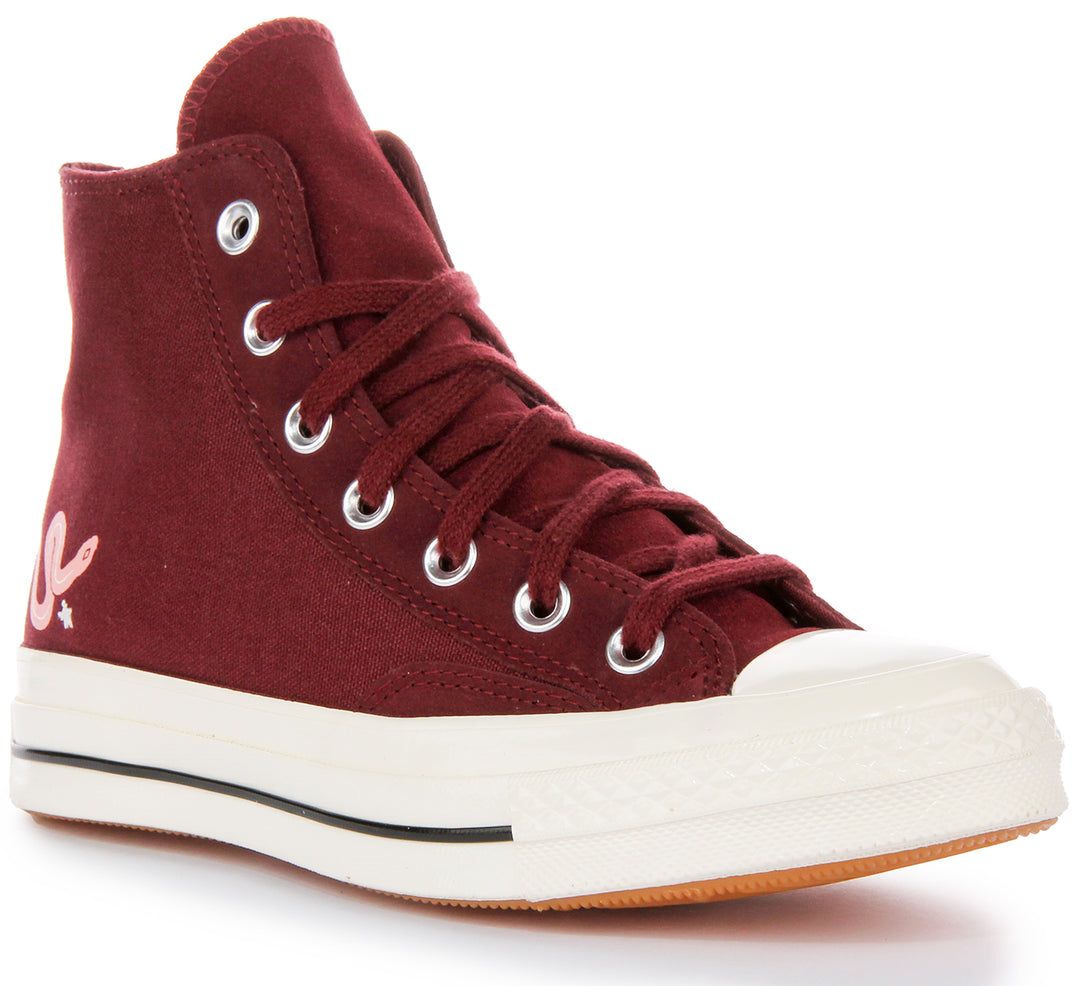 Converse Chuck 70s Hi A09164C In Burgundy For Women