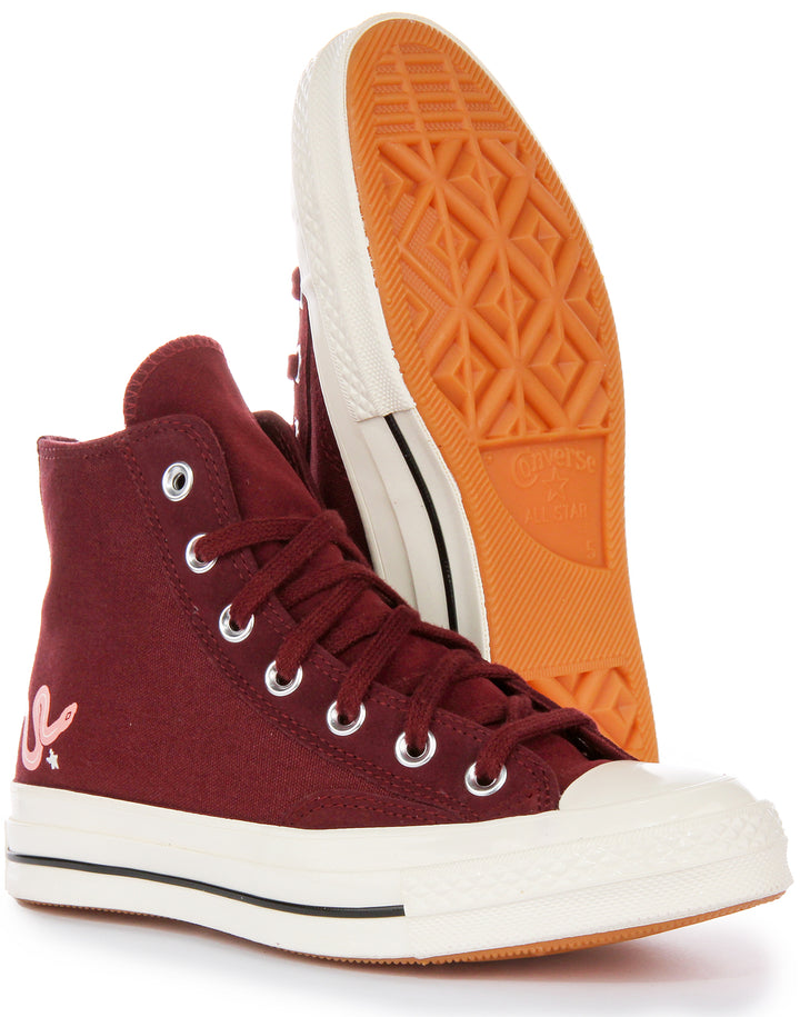 Converse Chuck 70s Hi A09164C In Burgundy For Women