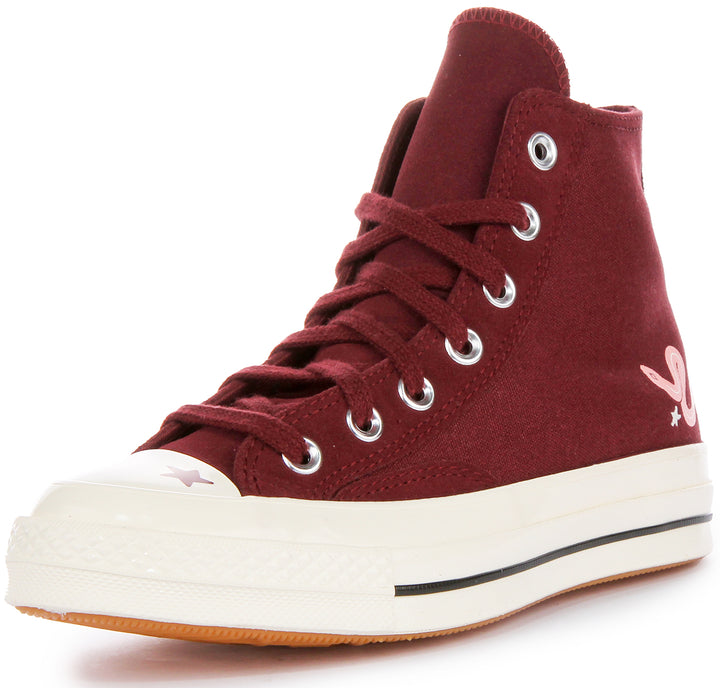 Converse Chuck 70s Hi A09164C In Burgundy For Women