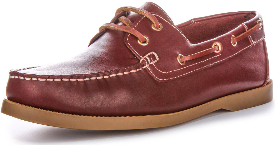 Justinreess England Bay In Burgundy For Men