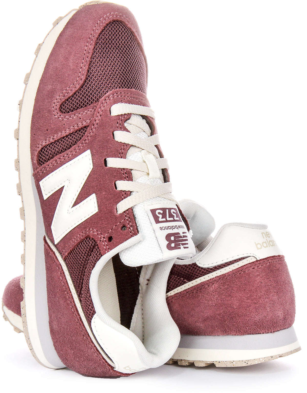 New Balance ML 373 QI2 In Burgundy For Men Lace up Trainers 4feetshoes