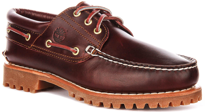 Timberland Classic Boat Shoes 50009 In Burgundy For Men