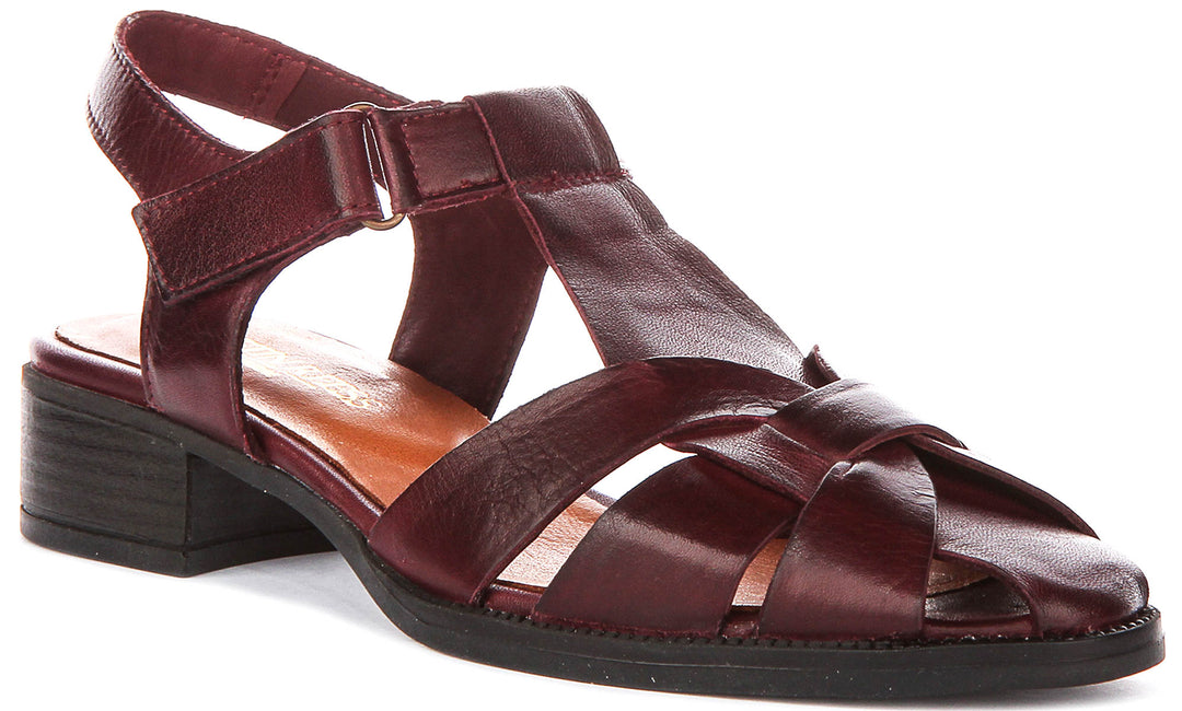 Justinreess England Sabrina In Burgundy For Women