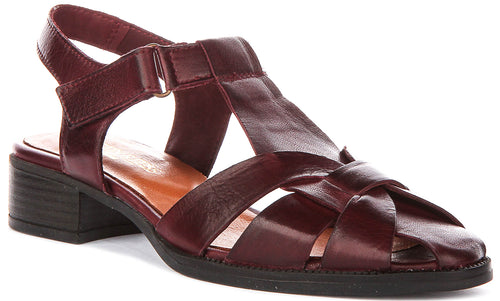 Justinreess England Sabrina In Burgundy For Women