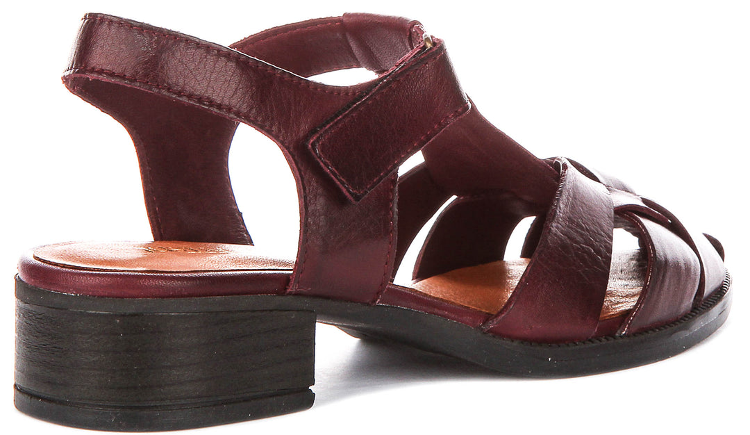 Justinreess England Sabrina In Burgundy For Women