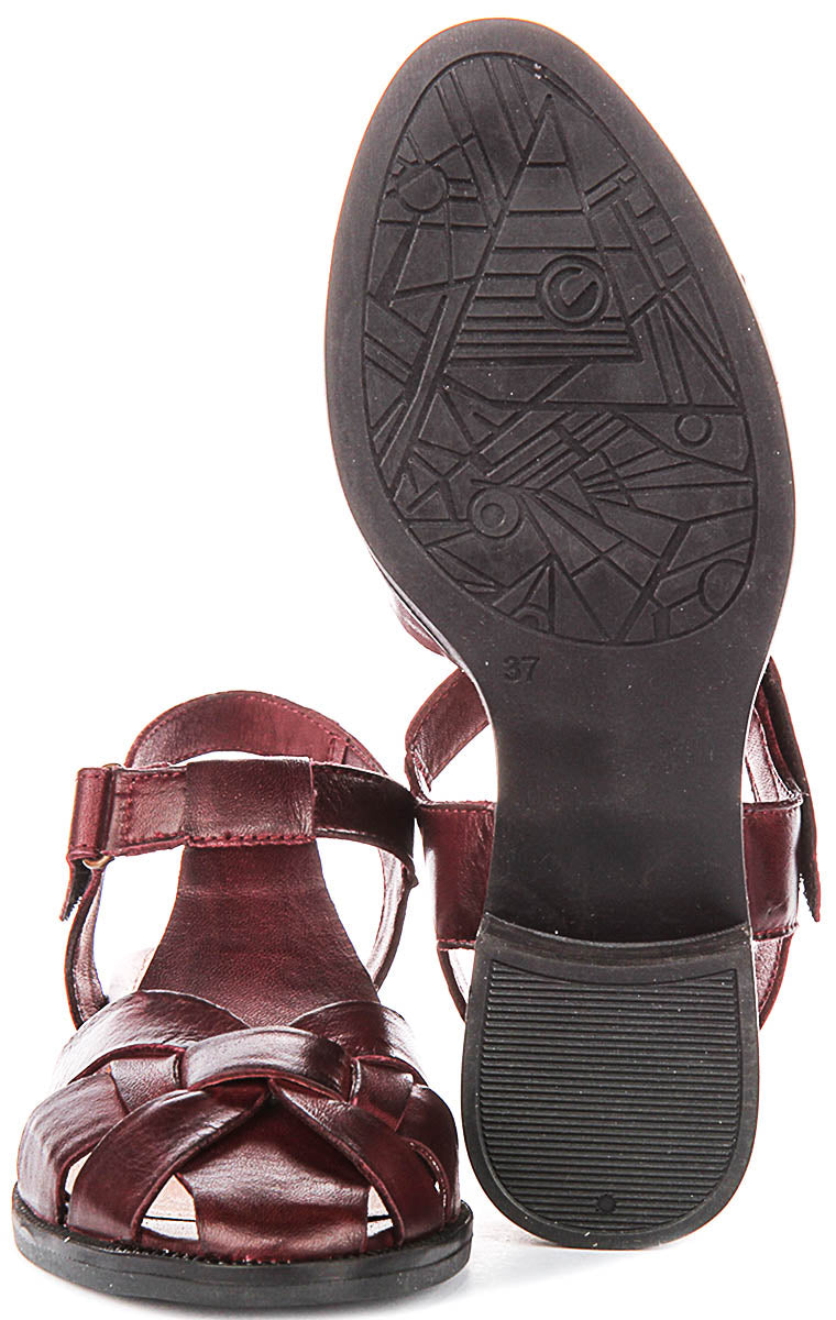 Justinreess England Sabrina In Burgundy For Women