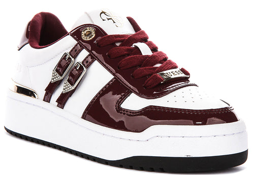 Guess Maggnet In Burgundy For Women Sneaker