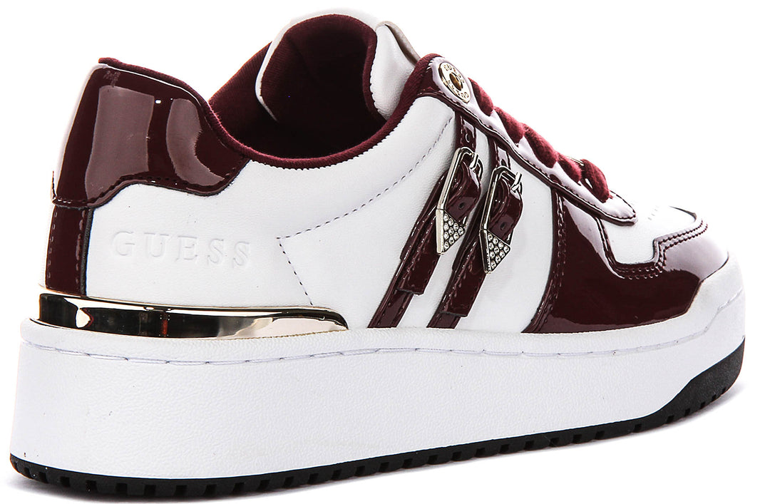 Guess Maggnet In Burgundy For Women Sneaker