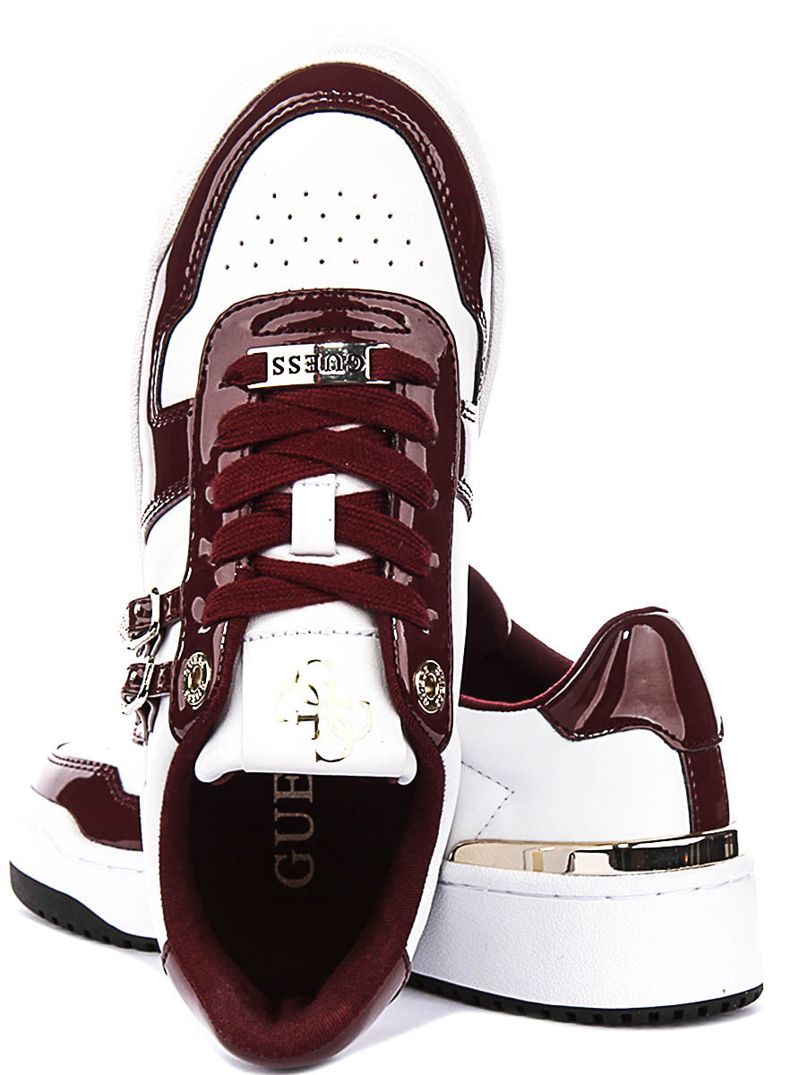 Guess Maggnet In Burgundy For Women Sneaker