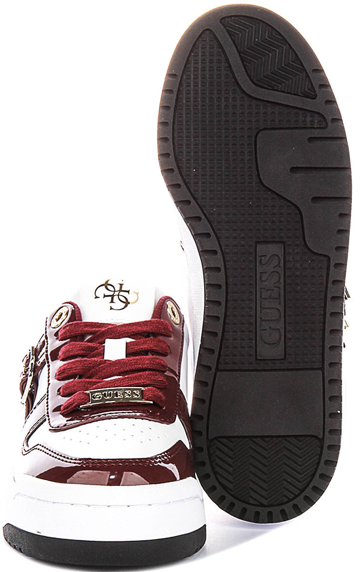 Guess Maggnet In Burgundy For Women Sneaker