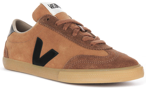 Veja Volley Suede In Camel Suede For Men