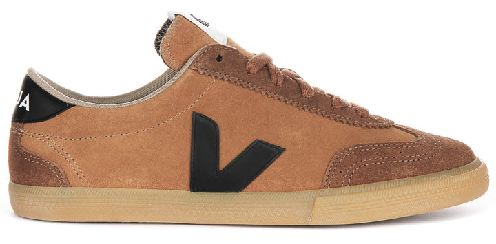 Veja Volley Suede In Camel Suede For Men