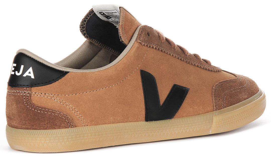 Veja Volley Suede In Camel Suede For Men