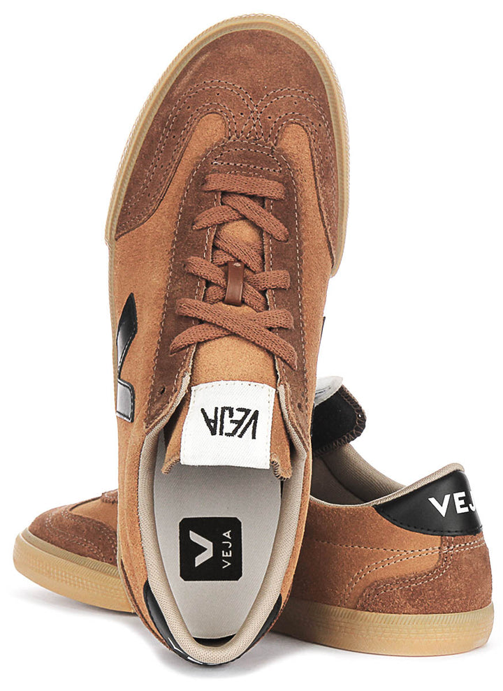 Veja Volley Suede In Camel Suede For Men