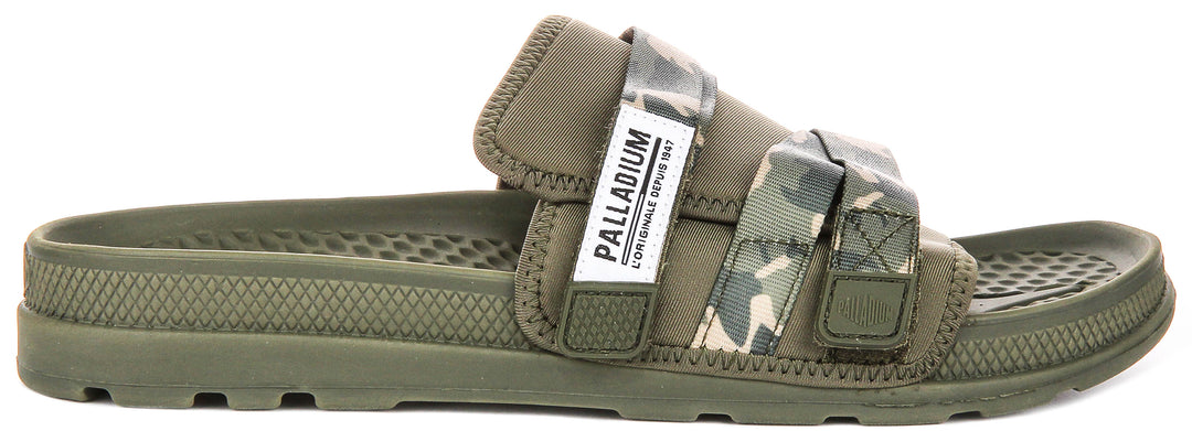 Palladium Solea Slide In Camogreen