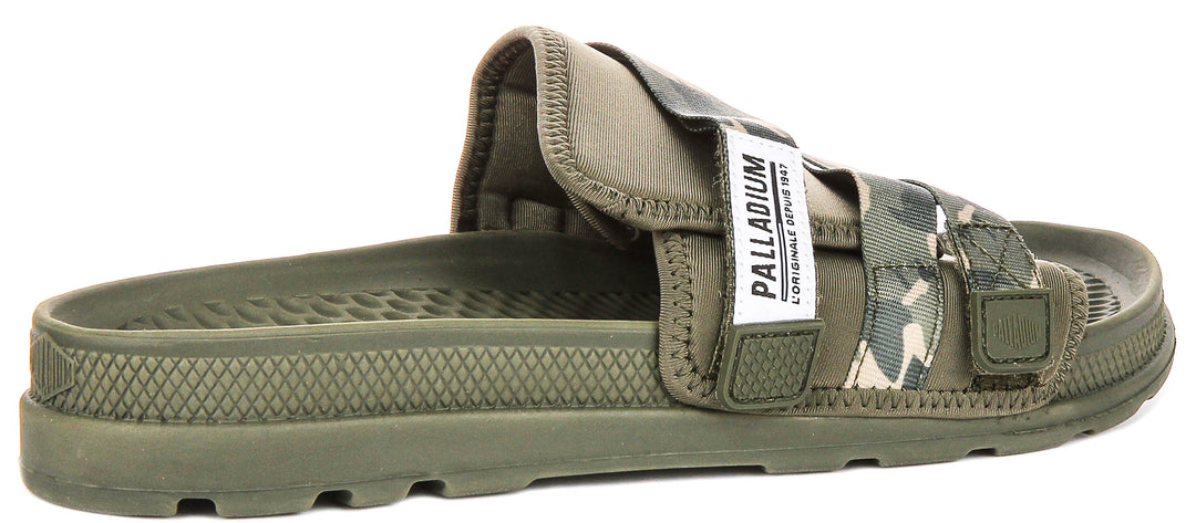 Palladium Solea Slide In Camogreen