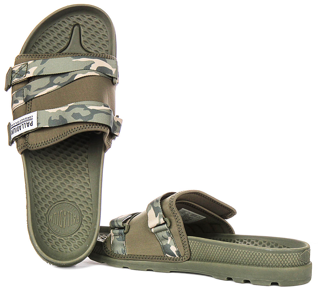 Palladium Solea Slide In Camogreen