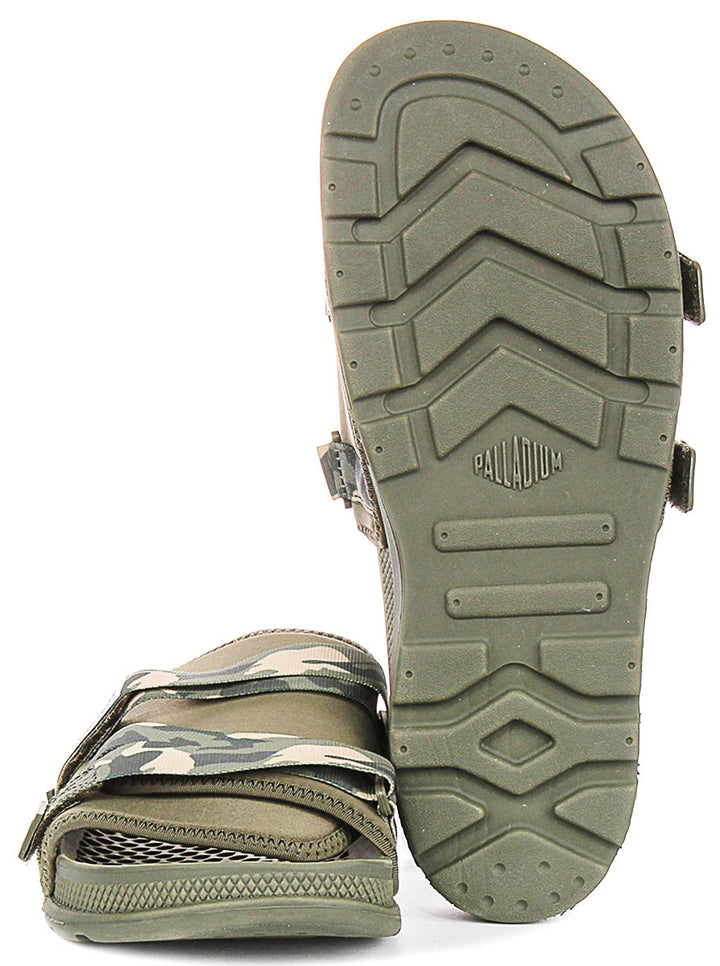 Palladium Solea Slide In Camogreen