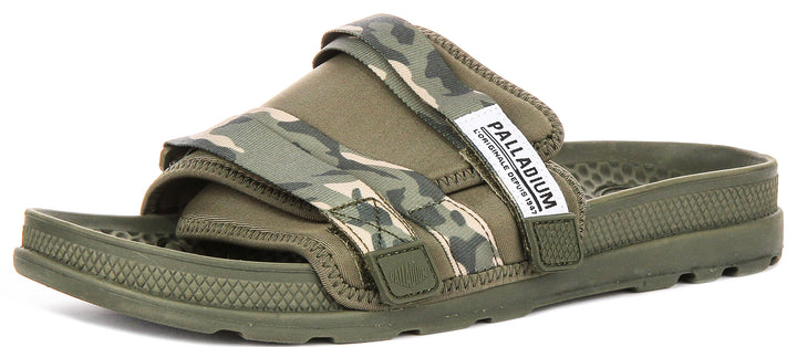 Palladium Solea Slide In Camogreen