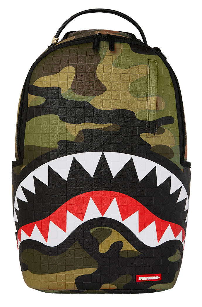 Sprayground Woodland Camo Check In Green