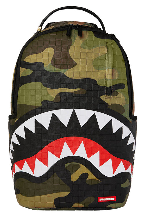 Sprayground Woodland Camo Check In Green