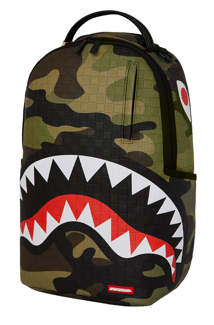 Sprayground Woodland Camo Check In Green