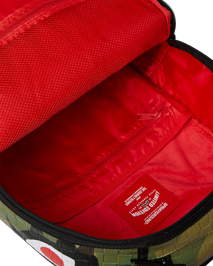 Sprayground Woodland Camo Check In Green