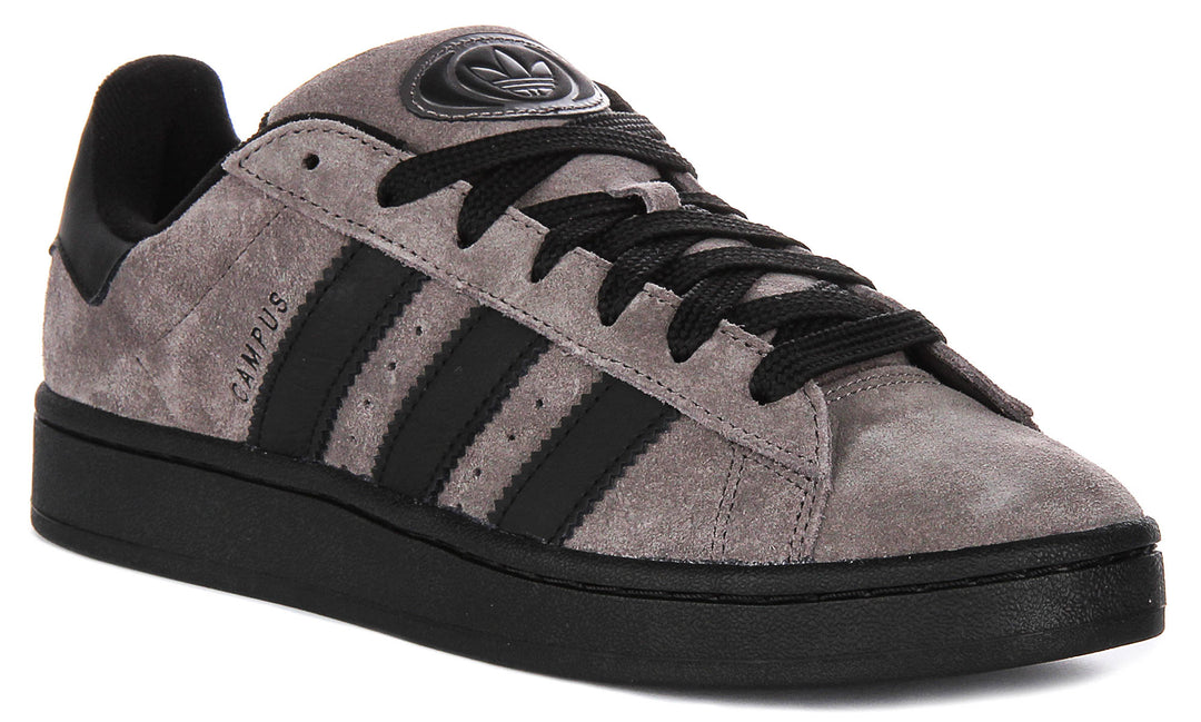Adidas Campus 00S In Charcoal Black For Men Suede Leather