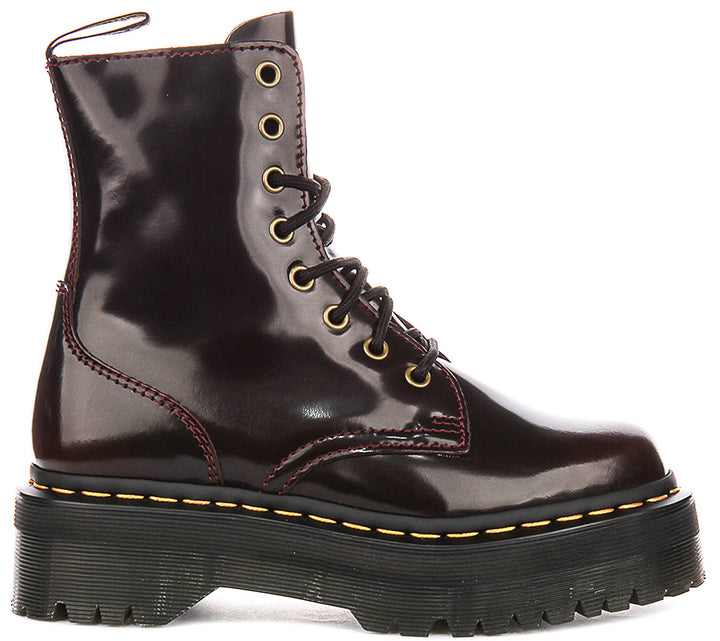 Dr Martens Jadon Platform In Cherry For Women