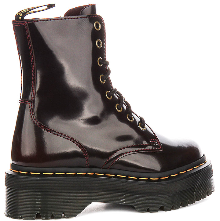 Dr Martens Jadon Platform In Cherry For Women