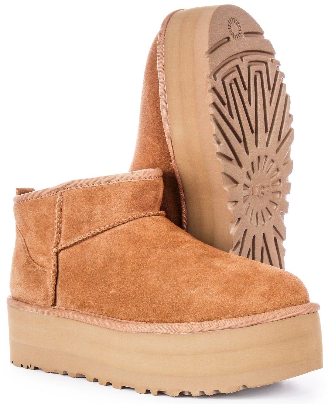 Ugg Australia Classic Ultra Mini Platform In Chestnut For Women