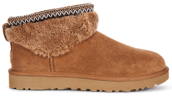 Ugg Australia Ultra Mini Curly In Chestnut For Women