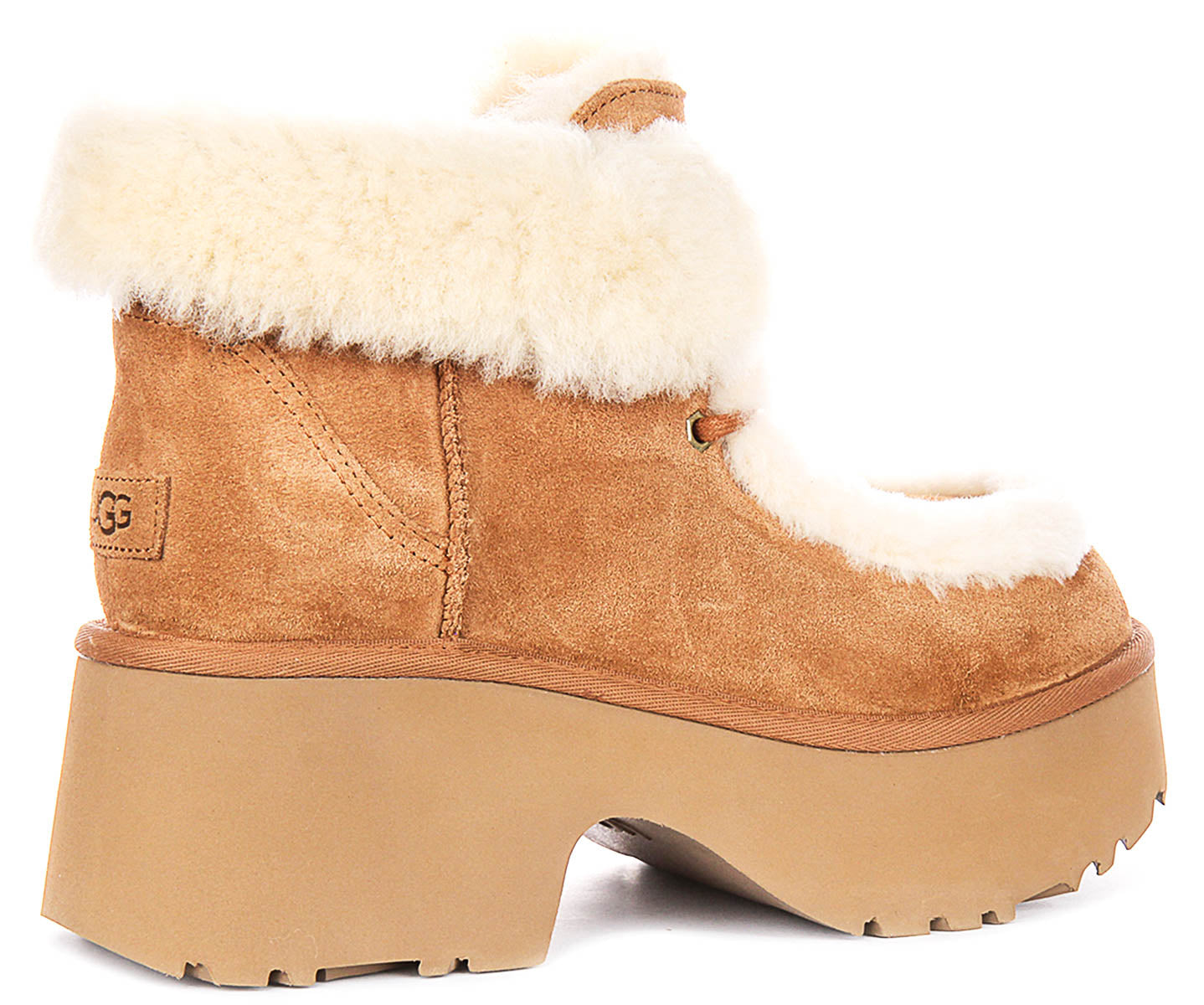 Ugg Australia Esmee Lace Up In Chestnut For Women | Warm Boots