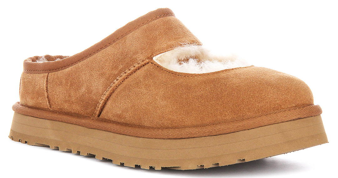 Ugg Australia Bea Mary Jane In Chestnut For Junior