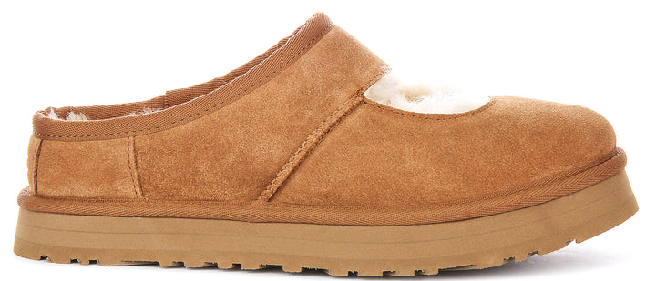 Ugg Australia Bea Mary Jane In Chestnut For Junior