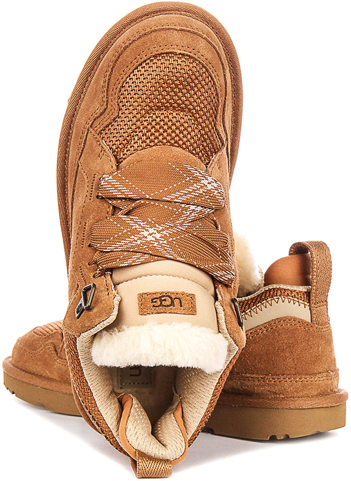 Ugg Australia K Lowmel In Chestnut For Juniors