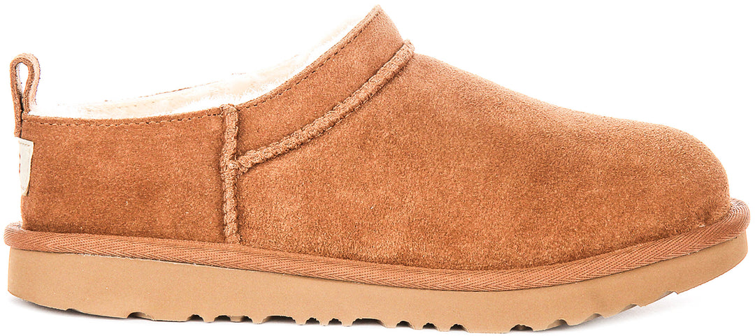 Ugg Australia K Classic Micro In Chestnut For Juniors