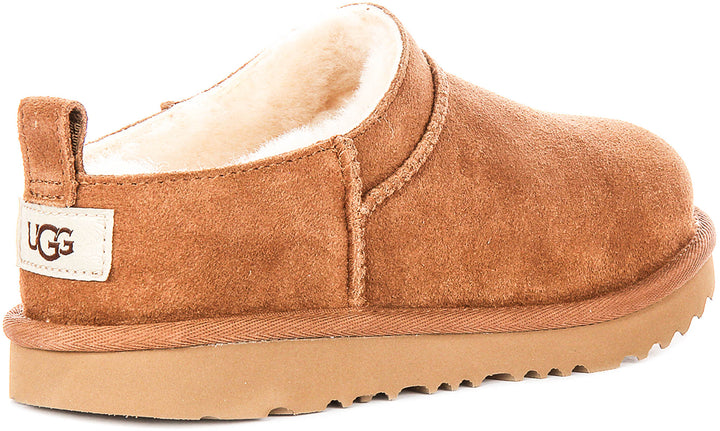 Ugg Australia K Classic Micro In Chestnut For Juniors