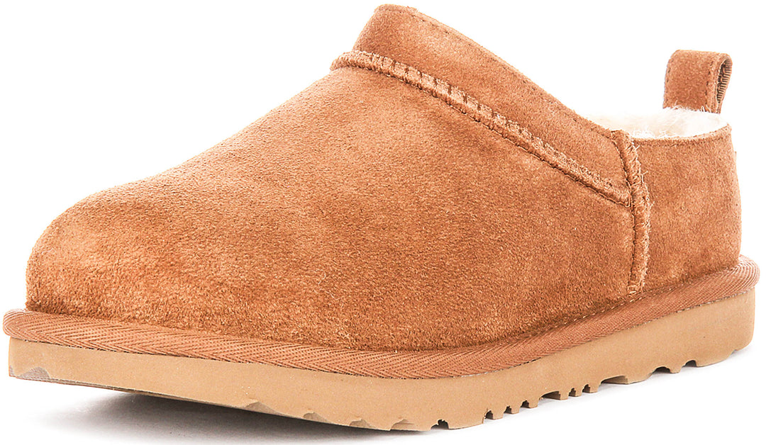 Ugg Australia K Classic Micro In Chestnut For Juniors