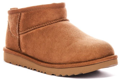 UGG Kids Classic Ultra Mini In Chestnut For Junior