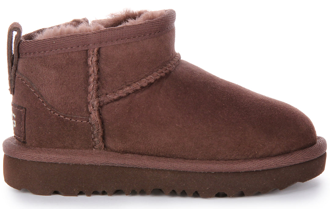 Ugg Australia Classic Ultra Mini In Choco For Toddler