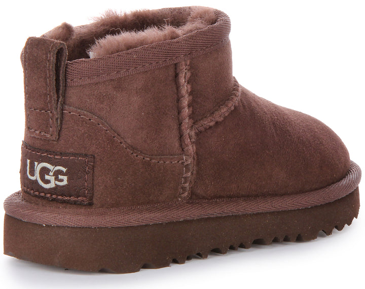 Ugg Australia Classic Ultra Mini In Choco For Toddler