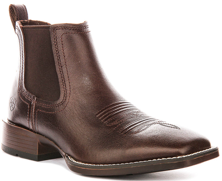 Ariat Booker Chelsea In Choco For Men