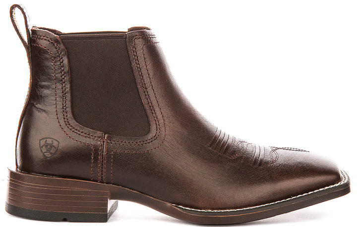 Ariat Booker Chelsea In Choco For Men