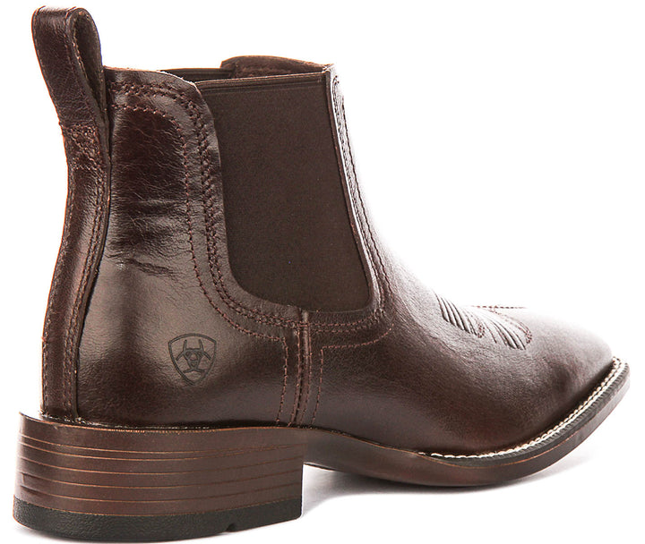 Ariat Booker Chelsea In Choco For Men