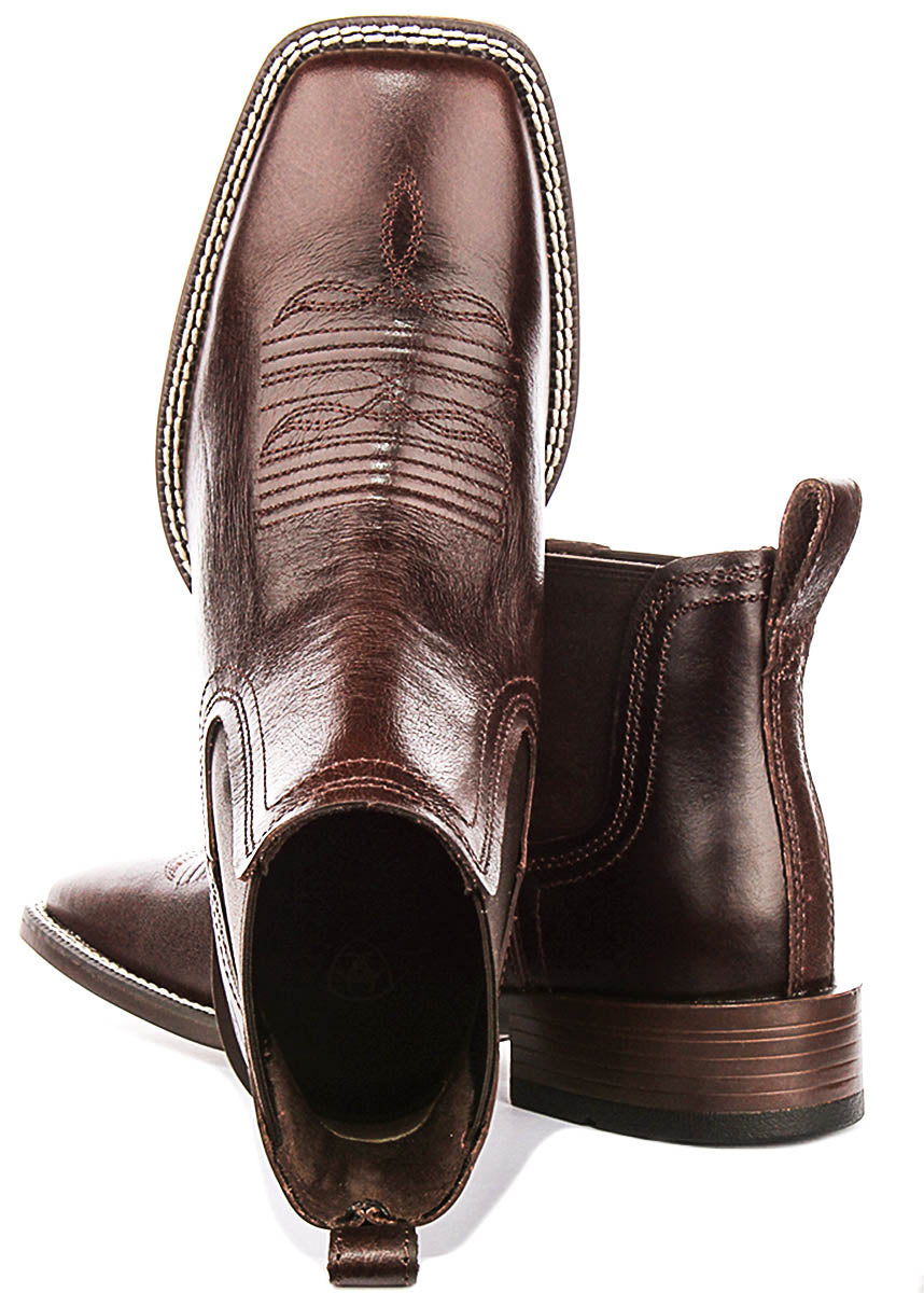 Ariat Booker Chelsea In Choco For Men