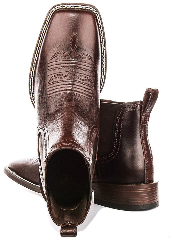 Ariat Booker Chelsea In Choco For Men